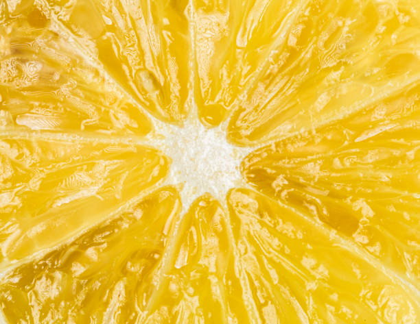 cross section lemon macro - food stock pictures, royalty-free photos & images