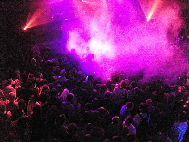 crowd at music event - concert stock pictures, royalty-free photos & images