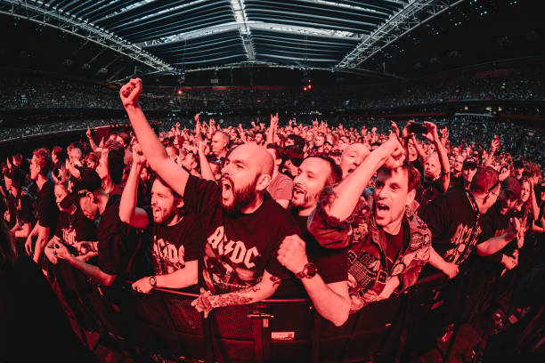 Crowd during AC/DC Pwr Up World Tour at Johan Cruyff Arena on June 5, 2024 in Amsterdam, Netherlands.