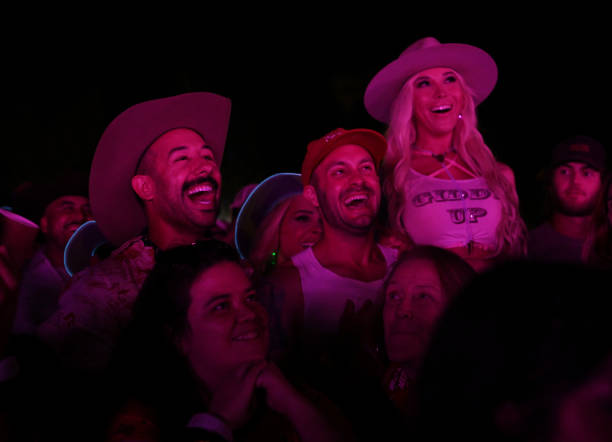 Crowd during Palomino Festival held at Brookside at the Rose Bowl on July 9, 2022 in Pasadena, California.