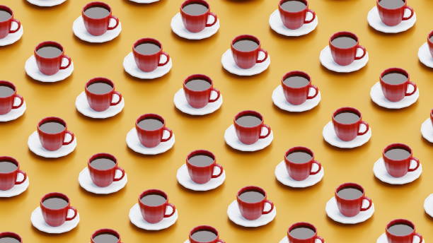 cup of coffee background pattern - junk food stock pictures, royalty-free photos & images