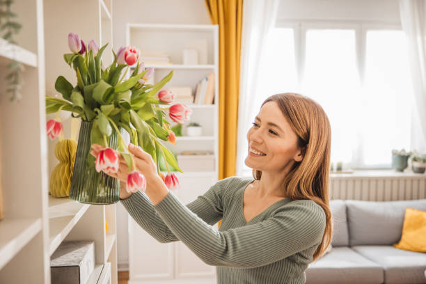 decorating home for easter - home decoration stock pictures, royalty-free photos & images