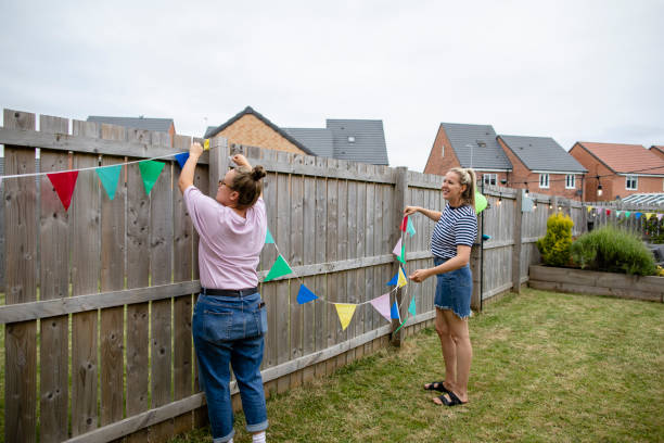 decorating the garden - garden decoration stock pictures, royalty-free photos & images