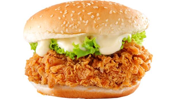 delicious crispy chicken burger with mayo,pakistan - junk food stock pictures, royalty-free photos & images