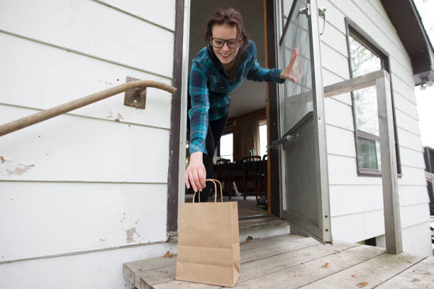 delivery to your door - junk food stock pictures, royalty-free photos & images