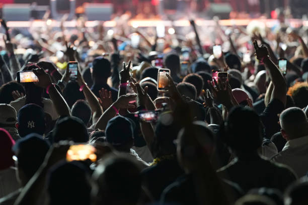 Detail of the crowd during the Hip Hop 50 Live at Yankee Stadium on Friday, August 11, 2023 in New York, New York.