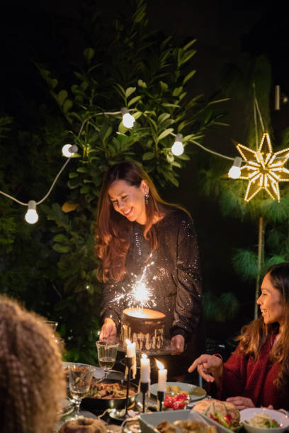 diner - garden decoration stockfoto's en -beelden