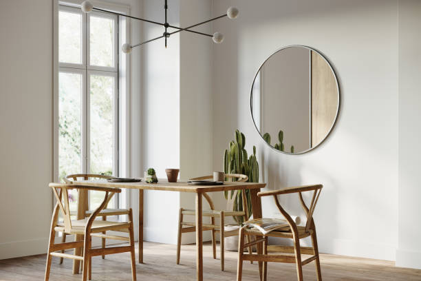 dining room interior - home decoration stock pictures, royalty-free photos & images