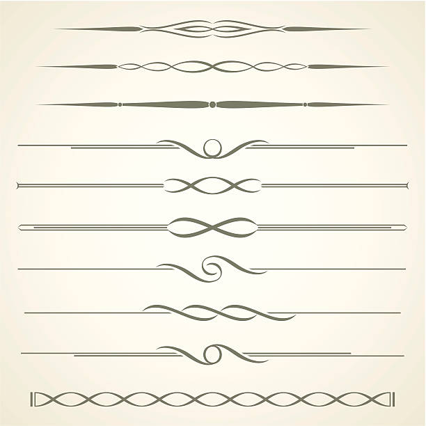 dividers - fashion stock illustrations