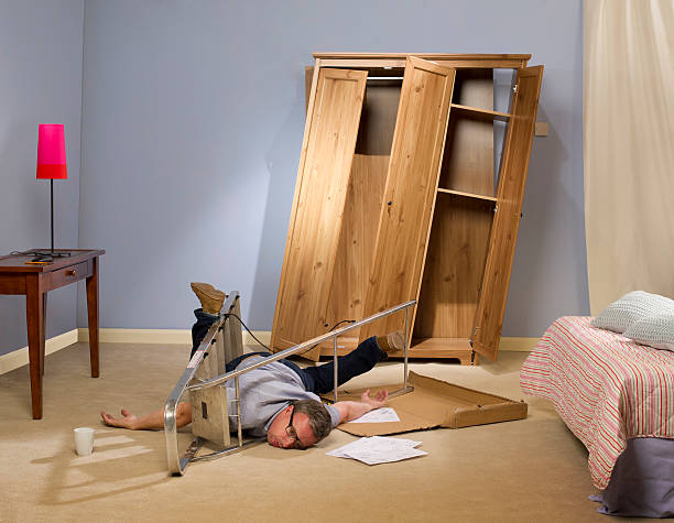 diy disaster - home decoration stock pictures, royalty-free photos & images