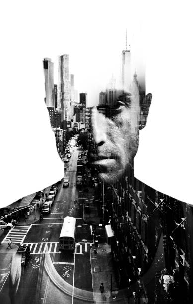 double exposure of man and new york - fashion stock pictures, royalty-free photos & images