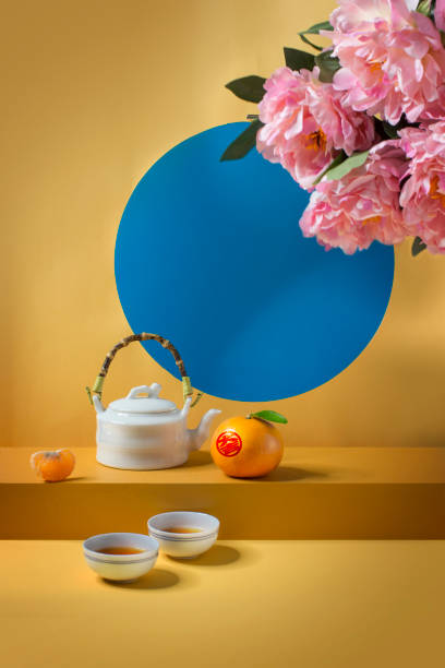 east asian food and drink still life. - home decoration stock pictures, royalty-free photos & images