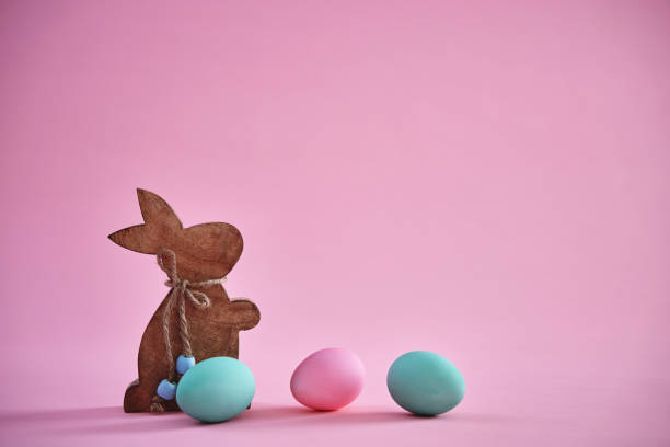easter egg decoration on vibrant background - home decoration stock pictures, royalty-free photos & images
