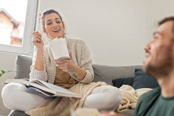 eat while study - junk food stock pictures, royalty-free photos & images