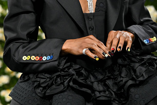Ego Nwodim, fashion detail, at The 2025 Met Gala Celebrating "Superfine: Tailoring Black Style" held at the Metropolitan Museum of Art on May 05,...