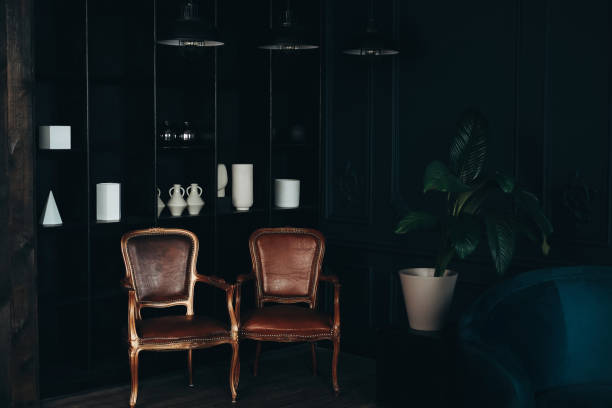 elegant vintage meeting room. - home decoration stock pictures, royalty-free photos & images