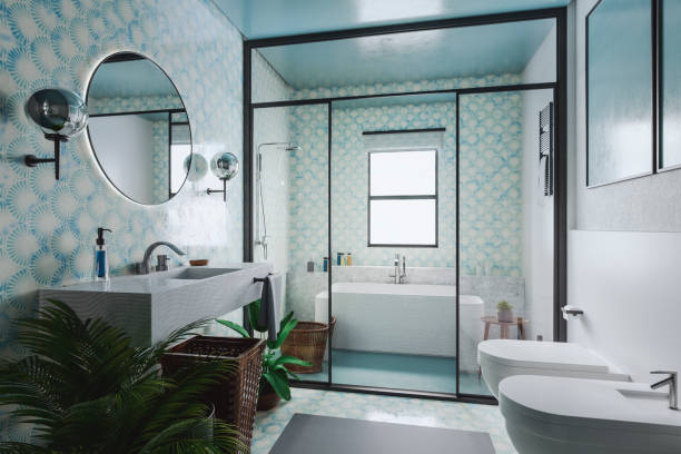 empty bathroom - home decoration stock pictures, royalty-free photos & images