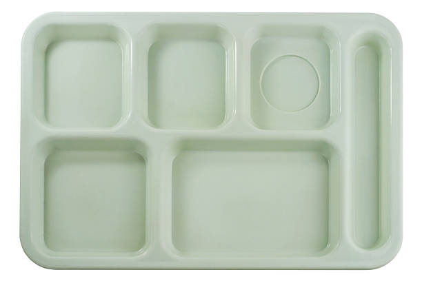 empty school lunch tray - food stock pictures, royalty-free photos & images