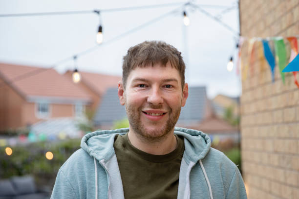 enjoying the party - garden decoration stock pictures, royalty-free photos & images