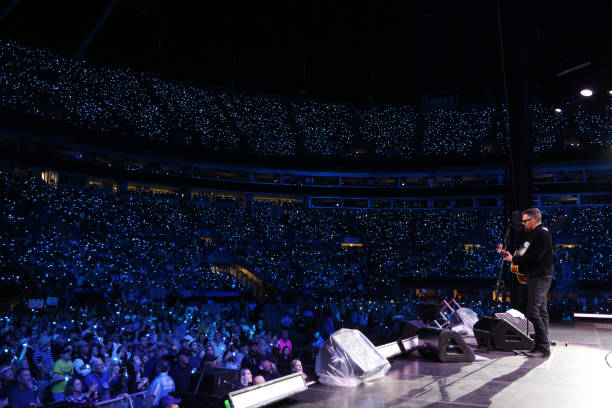 Eric Church performs onstage at the Concert For Carolina Benefit Concert at Bank of America Stadium on October 26, 2024 in Charlotte, North Carolina.