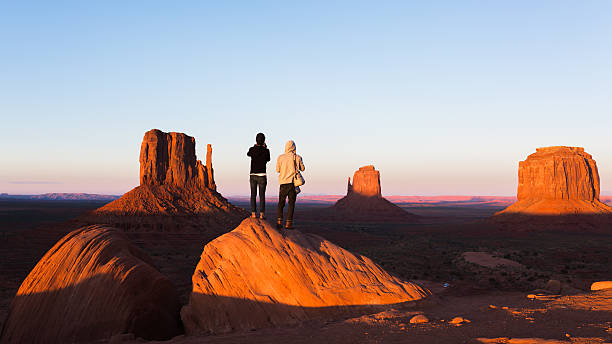 exploring the monument valley - travel stock pictures, royalty-free photos & images