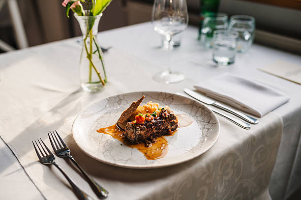 fancy dinner setting - food stock pictures, royalty-free photos & images