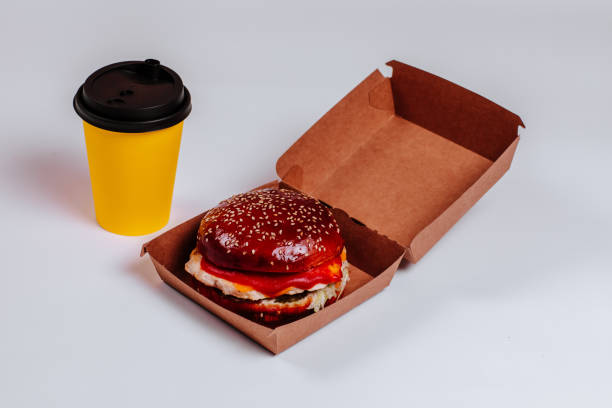 fast food on white background. - junk food stock pictures, royalty-free photos & images