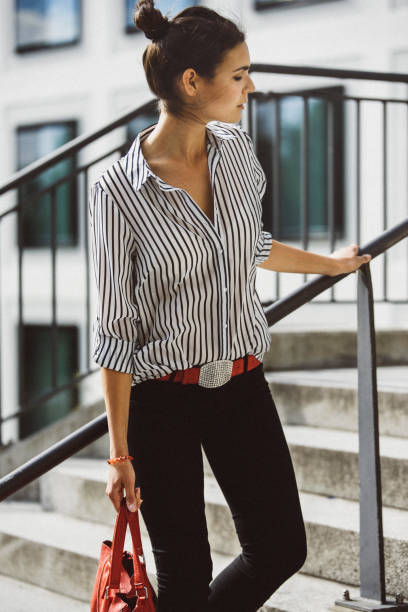 female fashion blogger in munich, germany - fashion stock pictures, royalty-free photos & images