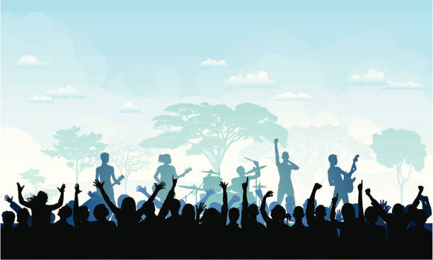 festival - concert stock illustrations