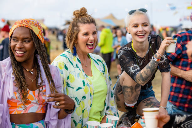 festival in the summer - concert stock pictures, royalty-free photos & images