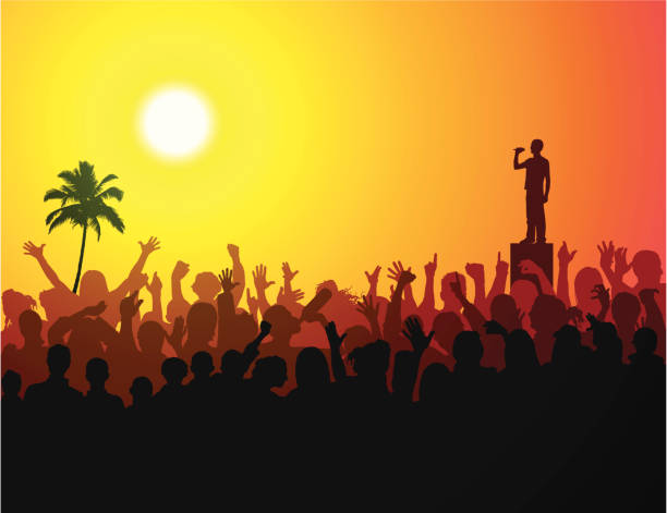 festival on the beach - concert stock illustrations