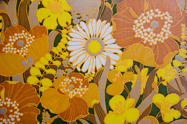 floral pattern, full frame - home decoration stock pictures, royalty-free photos & images