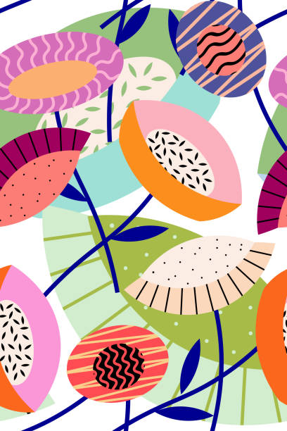 flowers - garden decoration stock illustrations