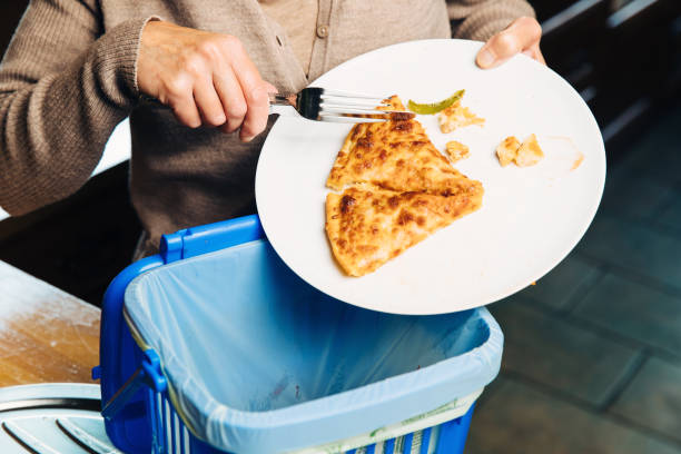 food leftovers after dinner - food stock pictures, royalty-free photos & images