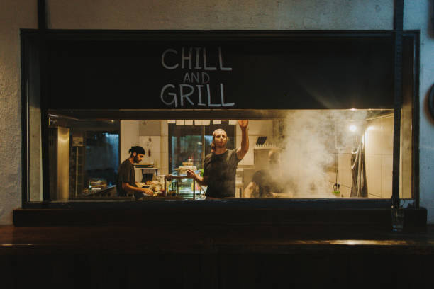 food truck restaurant - junk food stock pictures, royalty-free photos & images