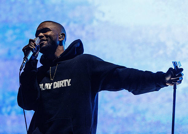 Frank Ocean performs on stage during Day 3 of Pemberton Music and Arts Festival on July 20, 2014 in Pemberton, Canada.