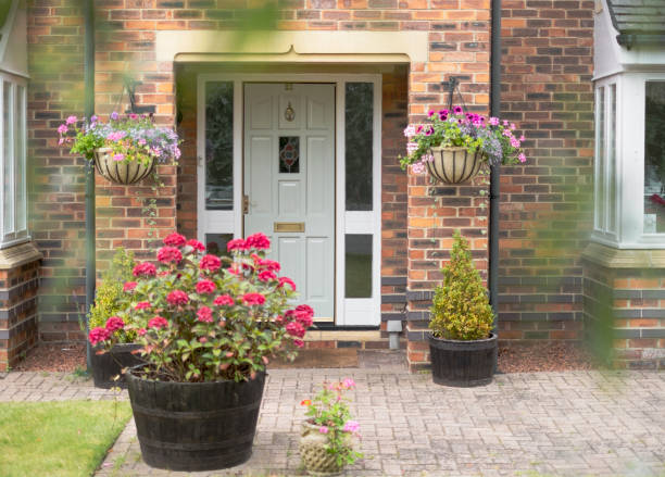 front garden - garden decoration stock pictures, royalty-free photos & images