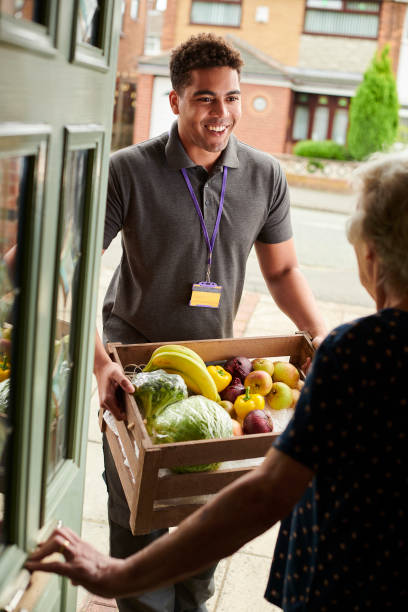 fruit and veg delivery - food stock pictures, royalty-free photos & images