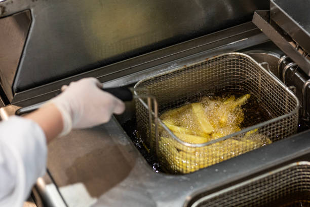 frying oil, french fries - junk food stock pictures, royalty-free photos & images