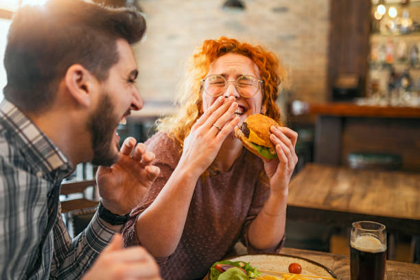 funny moments during meal - food stock pictures, royalty-free photos & images