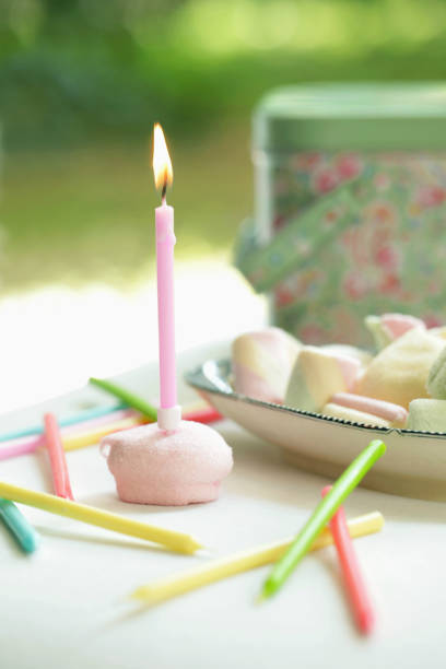 garden birthday party - garden decoration stock pictures, royalty-free photos & images