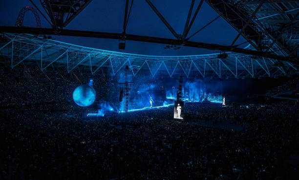 General view as Abel 'The Weeknd' Tesfaye performs live at the London Stadium as part of his After Hours til Dawn Tour on July 7, 2023 in London,...