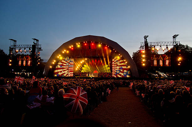 General view during a concert on the 70th anniversary of VE Day at Horse Guards Parade on May 9, 2015 in London, England.