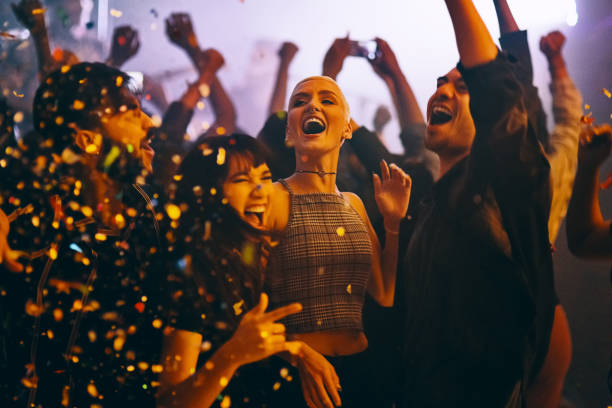 get wild and live a little - concert stock pictures, royalty-free photos & images