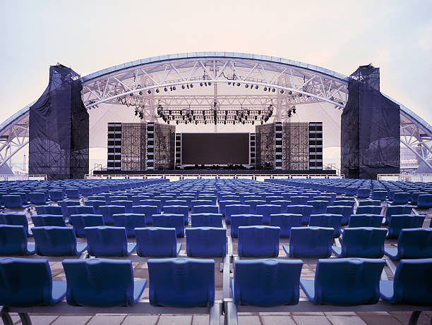giant empty concert stage, shanghai, china - concert stock pictures, royalty-free photos & images