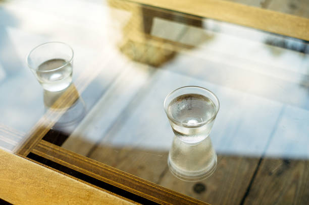 glass of cold water - home decoration stock pictures, royalty-free photos & images