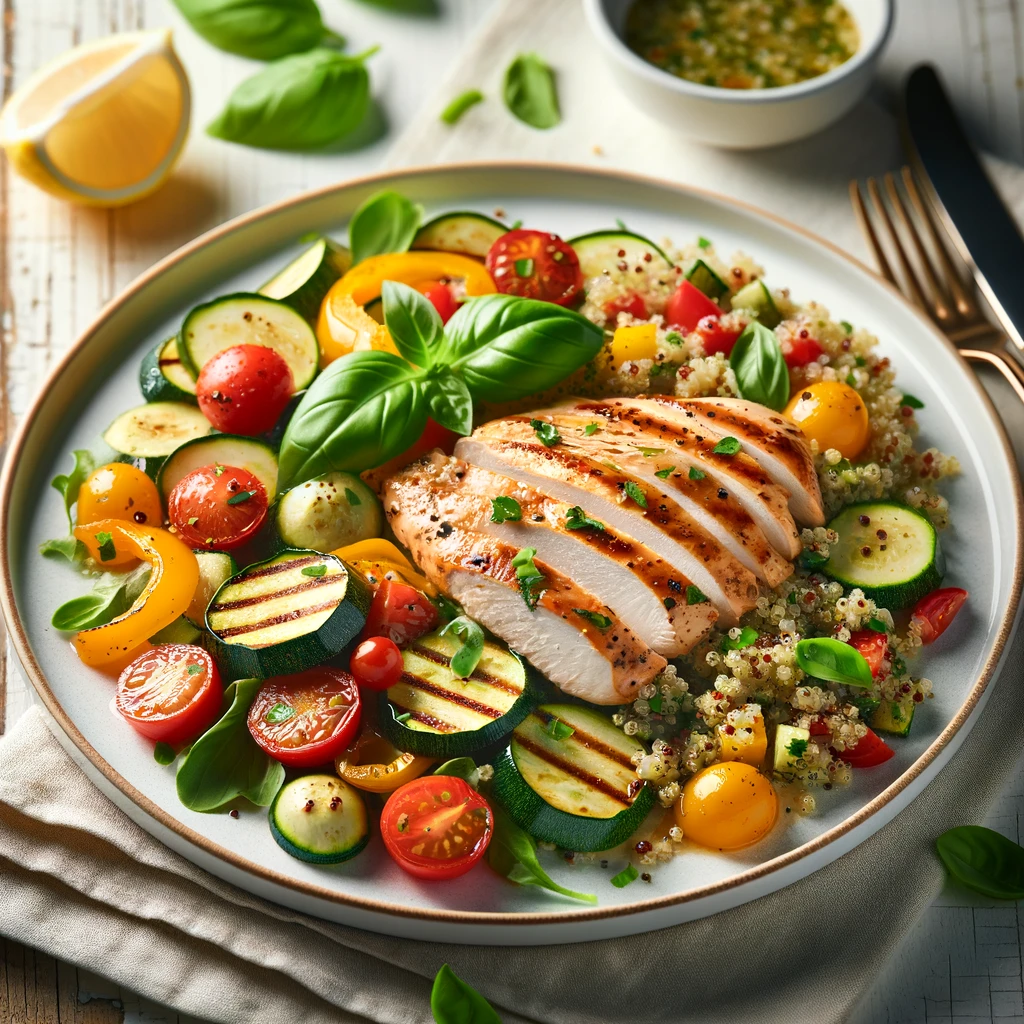 Grilled Chicken and Vegetable Quinoa Salad