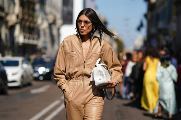 Guest attends the Ermanno Scervino show at Milan Fashion Week Spring Summer 2020 on September 21, 2019 in Milan, Italy.