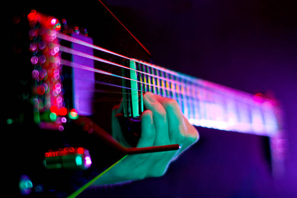 guitarsolo - concert stock pictures, royalty-free photos & images