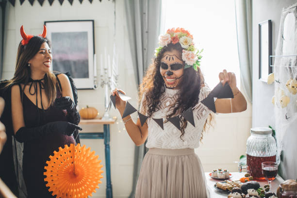 halloween home decoration - home decoration stock pictures, royalty-free photos & images